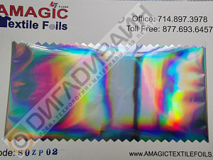 Фольга Amagic TSX S0ZP02, серебро радуга, 120 м, фото 2
