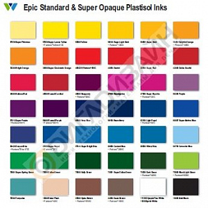 Краски пластизолевые цветные WILFLEX Epic Standard Colors, фото 1