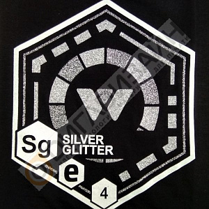 Краска глиттерное серебро EPIC Silver Glitter, фото 1